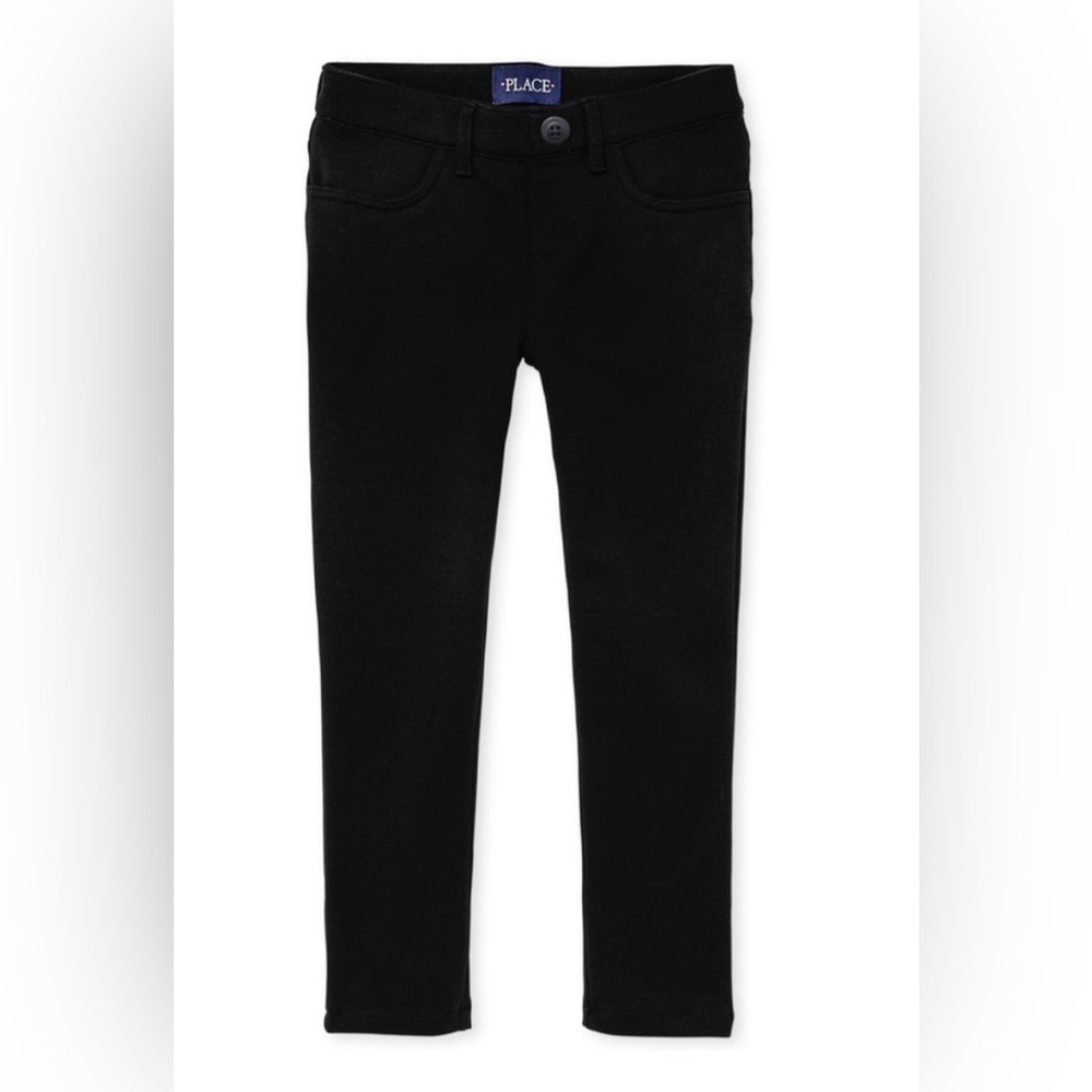Children’s Place | Girls Uniform Ponte Knit PullOn Black Jeggings | Size 16 NWOT